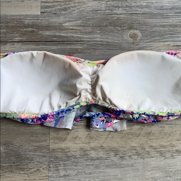 Women's Victoria’s Secret Swimsuit Strapless Bikini Top With Tie Straps Medium - Picture 8 of 14